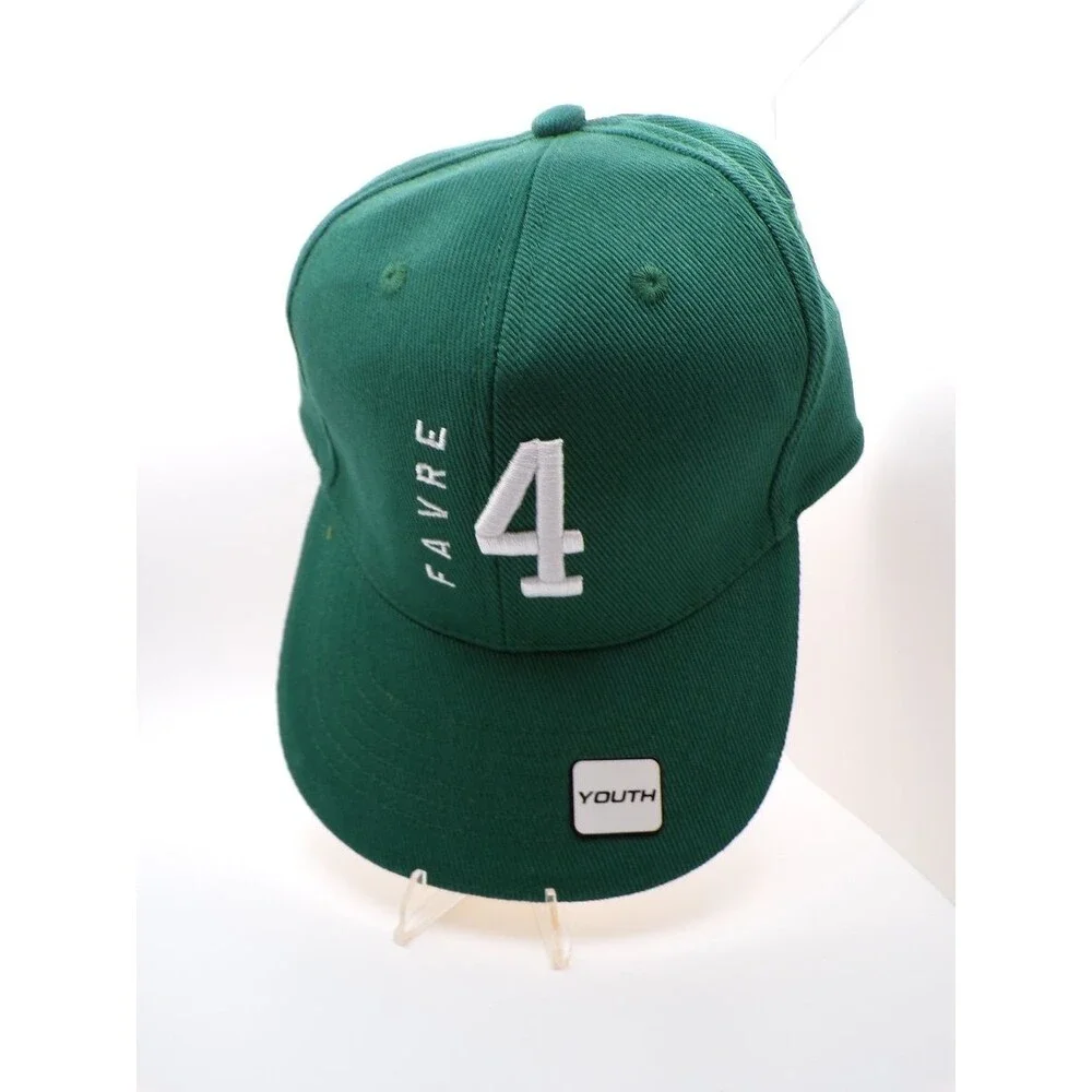 Boys' Youth Green Bay Packers Brett Favre #4 Baseball Cap 100% Cotton